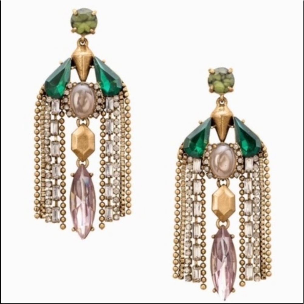 STELLA AND DOT RETIRED REBECCA MINKOFF CHANDELIER EARRINGS.  Statement earrings
